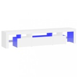 Cumpara ieftin Dulap TV cu lumini LED alb 200x36,5x40 cm