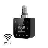 Wifi-s fűtőpatron t&ouml;r&ouml;lk&ouml;zősz&aacute;r&iacute;t&oacute; radi&aacute;torhoz digit&aacute;lis hőfokszab&aacute;lyoz&oacute;val 800W fekete