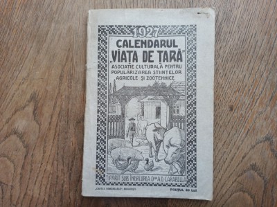 CALENDARUL VIATA DE TARA 1927 foto