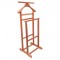 Portmantou suport haine, tip valet, dublu, din lemn masiv, 102 cm, cires