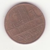 Franța 10 franci 1976 - harta Franței metropolitane