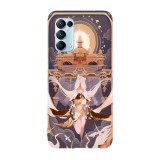 Husa compatibila cu Oppo A72 model Ningguang Genshin Impact, Silicon, TPU, Viceversa, Transparent, Carcasa