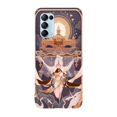 Husa compatibila cu Oppo A74 5G model Ningguang Genshin Impact, Silicon, TPU, Viceversa foto