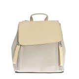 Rucsac bicolor cu fermoare decorative