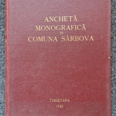 ANCHETA MONOGRAFICA IN COMUNA SARBOVA