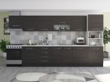 Bucatarie Laura 380, wenge, blat termic alb, corp hota, soldat