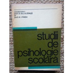 Studii de psihologie scolara &ndash; B. Zorgo, I. Radu