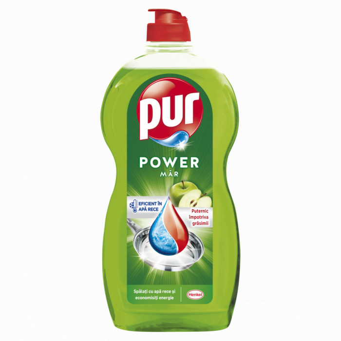 Detergent Lichid Pentru Vase, Pur, Duo Power Apple, 1.2 L