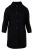 Palton lana cu nasturi Distinctive, pentru fetite, Bleumarin