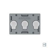 Cumpara ieftin Modul intrerupator triplu cap scara / cruce cu touch Livolo standard Italian SmartElectro IntelligentHouse