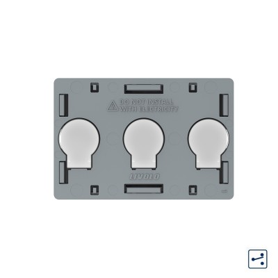 Modul intrerupator triplu cap scara / cruce cu touch Livolo standard Italian SmartElectro IntelligentHouse foto