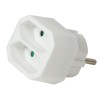 PRELUNGITOR LOGILINK, Euro skt x 2, conectare prin Schuko (T), 16A, fara protectie, alb, &quot;LPS218&quot; (timbru verde 0.18 lei)