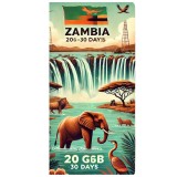 ESIM Zambia, 20GB, 30 Days, Standard