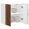 Dulap Bucatarie Lucca Lemn Vechi 60x31x60cm, Rafturi, Depozitare, Maro/Gri/Alb/Negru, Lemn Prelucrat