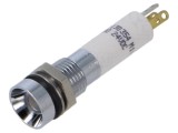Lampă LED EAO &Oslash;8mm roșie/verde 24VDC control concav