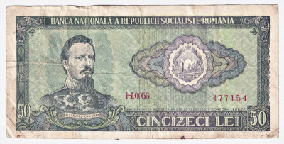 ROMANIA 50 LEI 1966 STARE BUNA foto