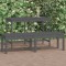 vidaXL Bancă grădină 2 locuri, gri, 159,5x44x45 cm, lemn masiv de pin 824013
