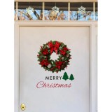 Cumpara ieftin Sticker/Autocolant Craciun pentru usa sau perete - Coroana cu Panglici 30x40cm