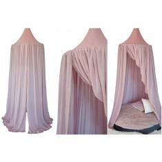 Baldachin de tavan roz prafuit diametru 75 cm