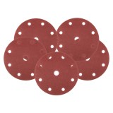 Discuri abrazive 150 mm P180 cu 9 gauri si Velcro, set 5 bucati