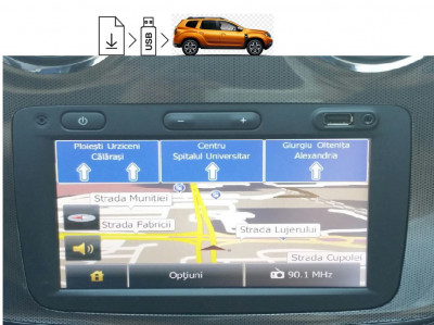 DACIA MEDIA NAV LG Instalare Harti Navigatie DACIA GPS Update Dacia MediaNav foto