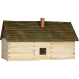 Set constructie arhitectura Casa de la tara, 174 piese din lemn, Walachia