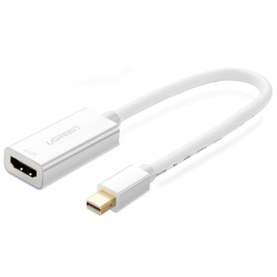 Adaptor Audio si Video Mini DisplayPort - HDMI UGREEN MD112, 1080P, Alb foto