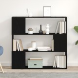 Raft vidaXL Negru Stejar 100x24x94 cm din lemn prelucrat