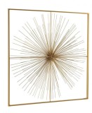 Cumpara ieftin Decoratiune perete fier auriu Auriel 90x6.5x90 cm