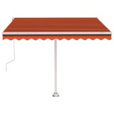Cumpara ieftin Copertina autonoma retractabila automat oranj&amp;maro 300x250 cm