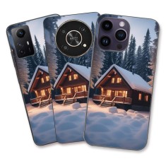 Husa Apple iPhone 11 Silicon Gel Tpu Model Peisaj Iarna Cabana