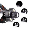 Lanterna de cap 5LED, CREE/4COB, 1200lm, 6500K, USB, strobo, 100m