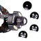 Lanterna de cap 5LED, CREE/4COB, 1200lm, 6500K, USB, strobo, 100m