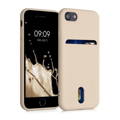 Husa pentru iPhone 8 / iPhone 7 / iPhone SE 2, Silicon, Crem, 49100.154 foto