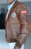 jacheta de aviator vintage din MLGS (Military Leather Cloth)