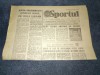 ZIARUL SPORTUL 25 MAI 1981