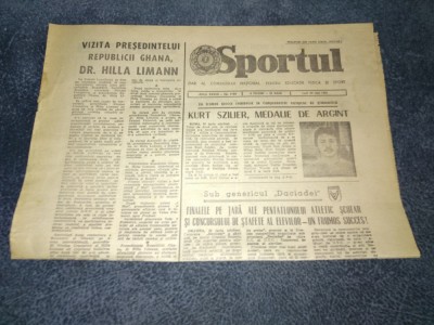 ZIARUL SPORTUL 25 MAI 1981 foto