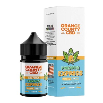 E-Lichid CBD 3%, Orange County CBD Cali E-Liquid Pineapple Express, 1500mg, 50ml foto