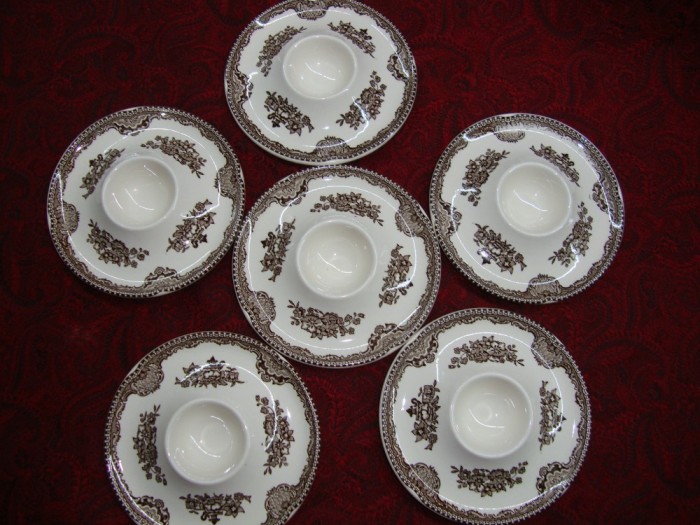 SET / 6 SUPORTI OUA DIN PORTELAN ENGLEZESC JOHNSON BROS