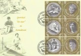 |Romania, LP 1670a/2004, Sportivi de &quot;aur&quot; ai Romaniei, cu vinieta, FDC nelistat