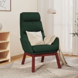 VidaXL Scaun de relaxare, verde &icirc;nchis, material textil