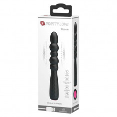 Vibrator Bendable Monroe 12 Moduri Vibratii Silicon Negru 18.5 cm