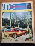 revista autoturism ianuarie 1972 - formula 1 - bruttler march 711 , ferrari 512 m ,porche 917 , matra 650