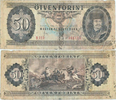 1983 ( 10 XI ) , 50 forint ( P-170f ) - Ungaria foto