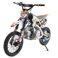 Motocicleta cross 125cc NCX CRX 4T benzina 14/12&amp;quot; alb/portocaliu