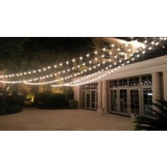 Ghirlanda Luminoasa de Exterior, Lumina Calda /Rece, Lungime 15 m, cu 3 Led/m, Glob Transparent