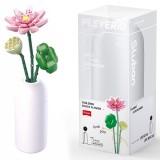 Set de Constructie Flowers, 258 piese, Lotus &ndash; Sluban