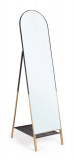 Oglinda de podea Reflix, Bizzotto, 42 x 170 cm, otel/sticla, auriu