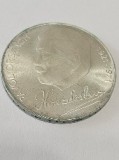Cehoslovacia, 50 coroane-1971, argint, 13g