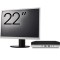 Pachet Calculator Second Hand HP EliteDesk 800 G3 Mini PC, Intel Core i7-7700T 2.90 - 3.80GHz, 8GB DDR4, 256GB SSD, Wi-Fi + Monitor 22 Inch NewTechnol